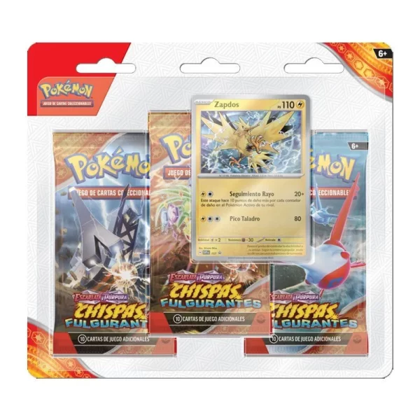 Pokemon TCG-Chispas Fulgurantes - Pack 3 Sobres (Español) - Imagen 3