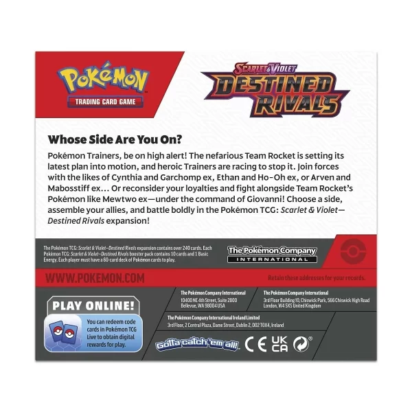Scarlet & Violet-Destined Rivals Booster Display Box (36 Packs) - Imagen 3