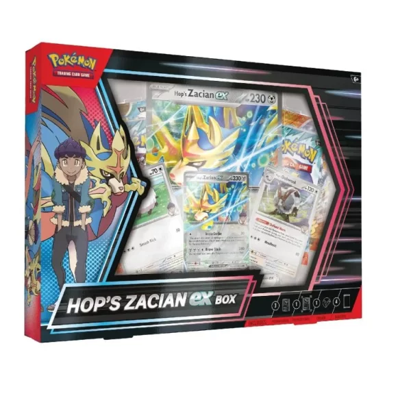 Hop zacian ex journey together box, caja de zacian de hop