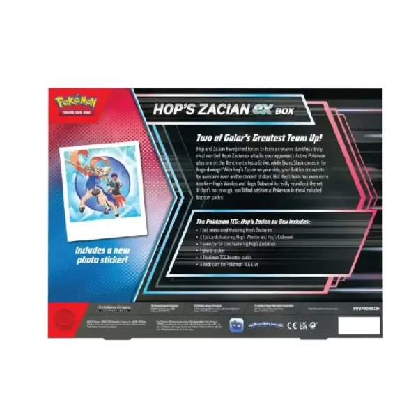 Pokemon TCG-Journey Together Hops Zacian Ex Box - Imagen 3